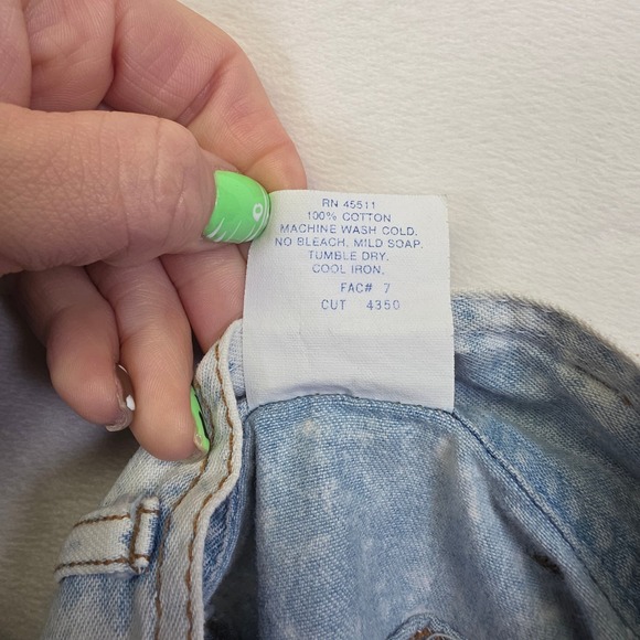 Vintage Made In The Shade Denim Shorts Womens 5 High Waist Pleated Acid Wash USA - Picture 9 of 13